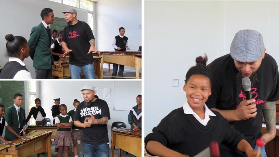 Rehearsal in Grabouw with Rap Artist, Simon Witbooi